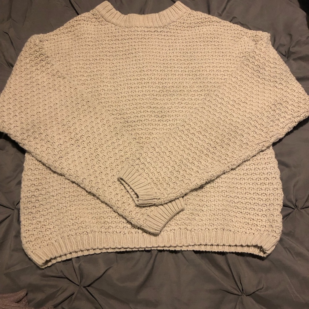 2-Universal Thread Cable Sweaters. Size Small. Br… - image 2